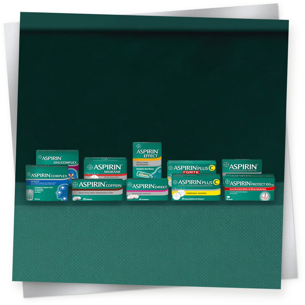 Aspirin® Produkte im Überblick